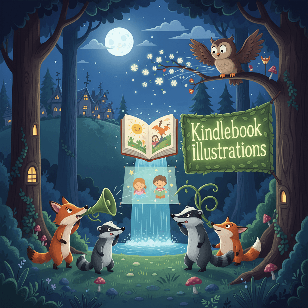 Zero-budget book marketing illustration